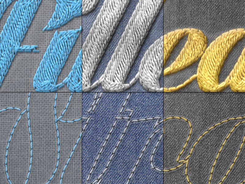 Realistic Embroidery - Photoshop Actions2